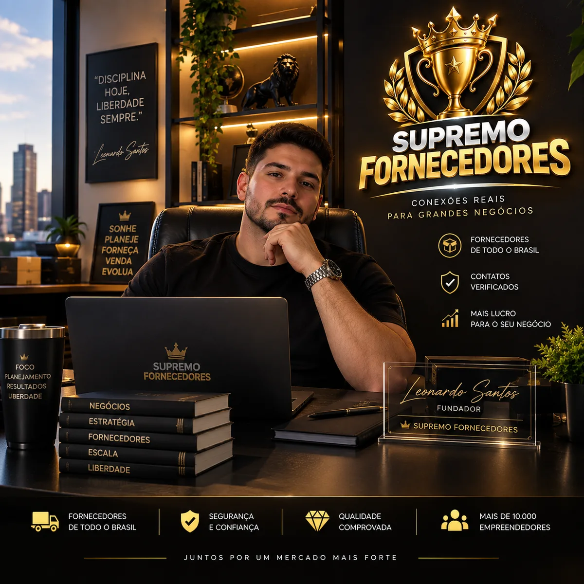 Leonardo Santos, fundador do Supremo Fornecedores